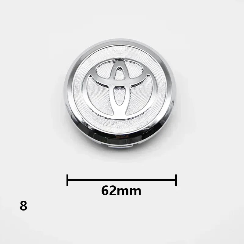 4Pcs 57/62mm Car Wheel Center Hub Caps For Toyota Rav4 Aygo Yaris Corolla Camry Car Tire Center Decoration Stickers Accessories