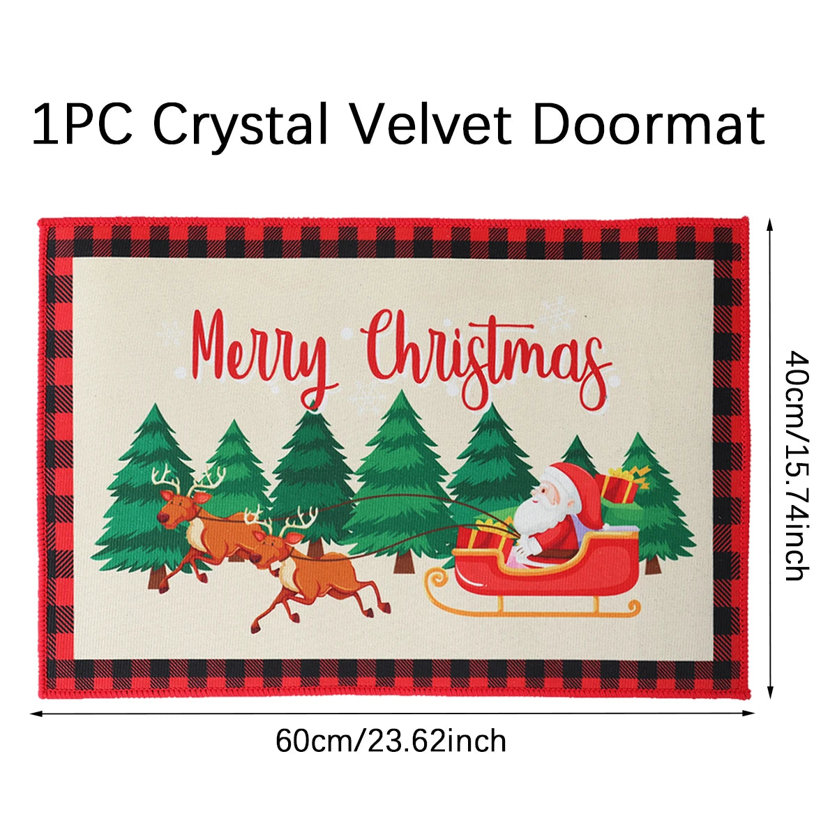 Christmas Door Mat Santa Claus Outdoor Carpet Merry Christmas Decorations For Home 2026 Navidad Xmas Ornament New Year 2026