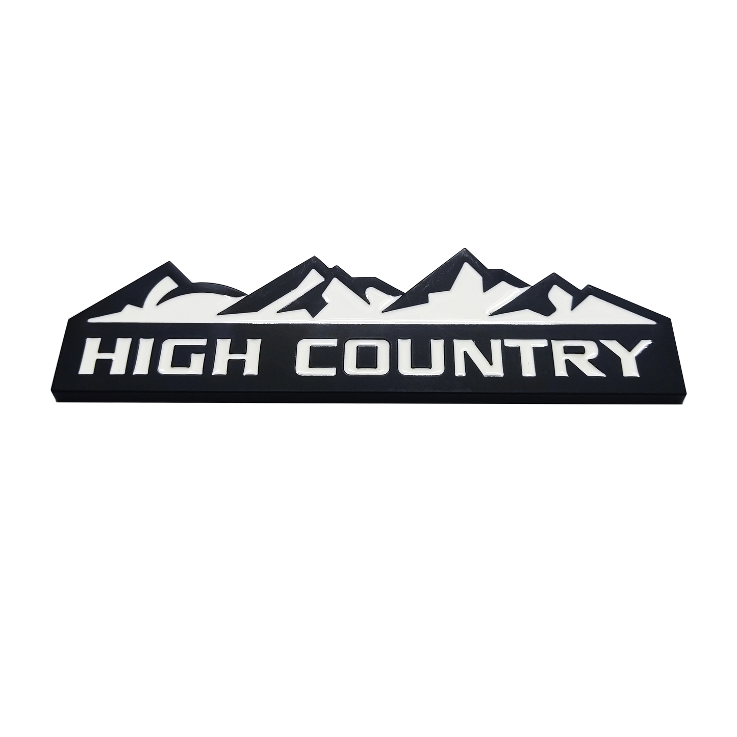 HIGH COUNTRY 3D Zinc Alloy Car Sticker Suitable for Chevrolet, Jeep, Dodge and Ford Modified Snow Mountain Metal Car Logo