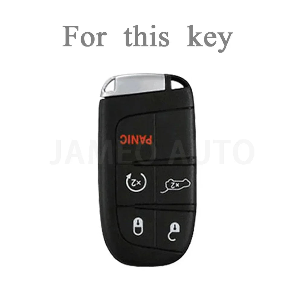TPU Key Fob Case Cover for Jeep Grand Cherokee, Chrysler 300C, Dodge RAM 1500/Challenger/Dart