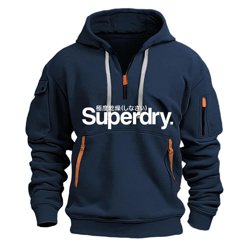 Men's Hooded Sweatshirt, Loose Pullover Hoodie