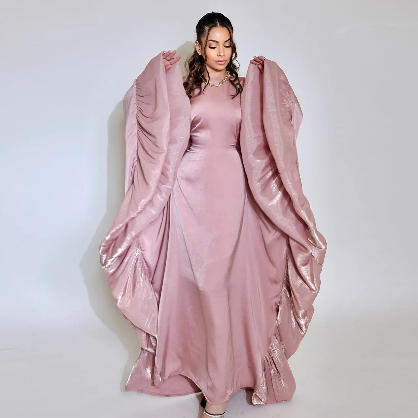 Muslim Women Arabic Dubai Abaya Long Dress Modest Ramadan Robe Kaftan Femme Islam Clothing Eid Djellaba Kebaya Caftan Marocain