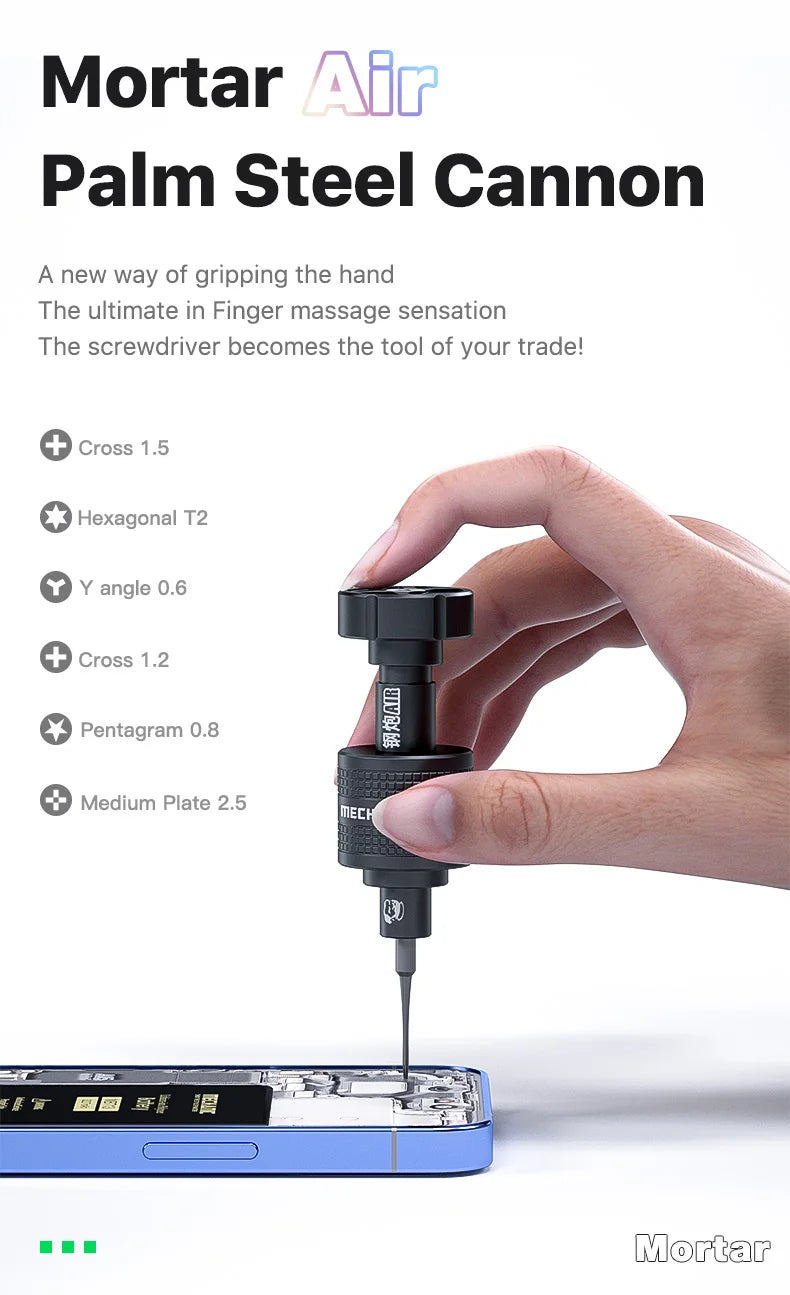 Mechanic AIR PRO MAX High Hardness Screwdriver Cross Y-type Torx 0.6 Disassemble Mobile Phone Watch Tablet Repair OpeningTool