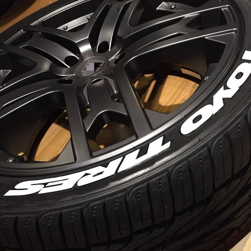 TOYO TIRES PROXES Universal 3D Auto Waterproof Tire Sticker Car Wheel Rubber Conjoined Lettering Decals Accessories