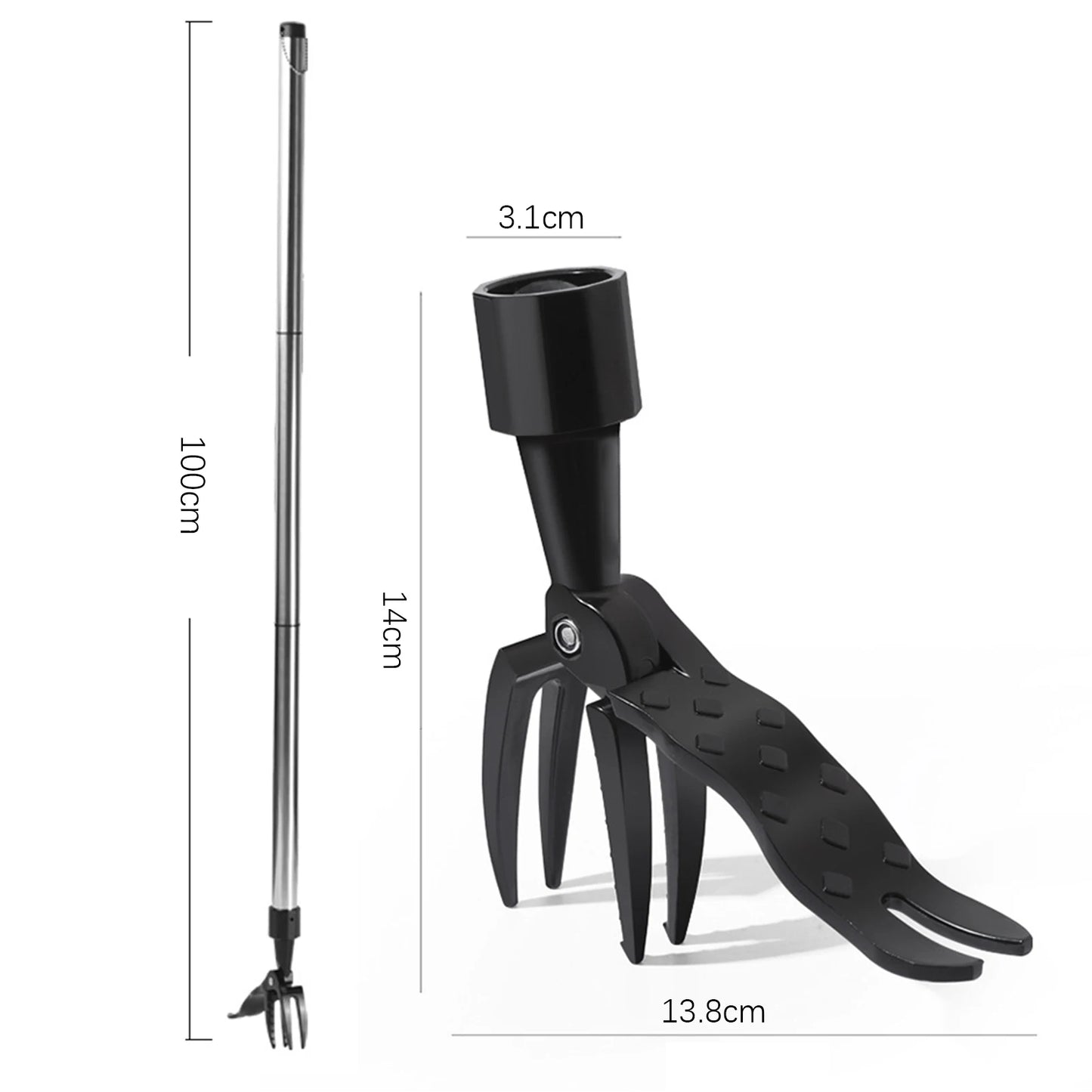4 Claw Heavy Duty Stand Up Weeds Pullers Multi-Purpose Weeding Tool For Courtyard Gardening Tools