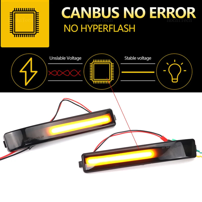 Smoked LED Dynamic Turn Signal Mirror Lights for Ford F-150 Raptor 2010–2014