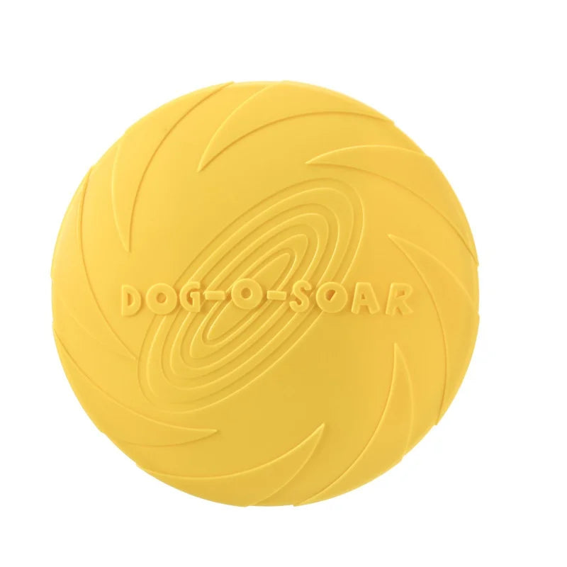 Soft Silicone Flying Disc Dog Toy for Fetch and Training