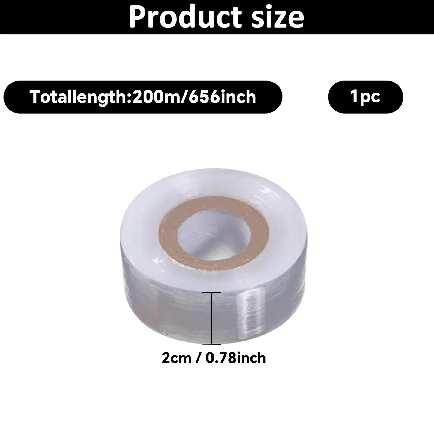 200m Biodegradable Grafting Tape – Eco-Friendly Stretch Graft Binding Film for Plants & Trees