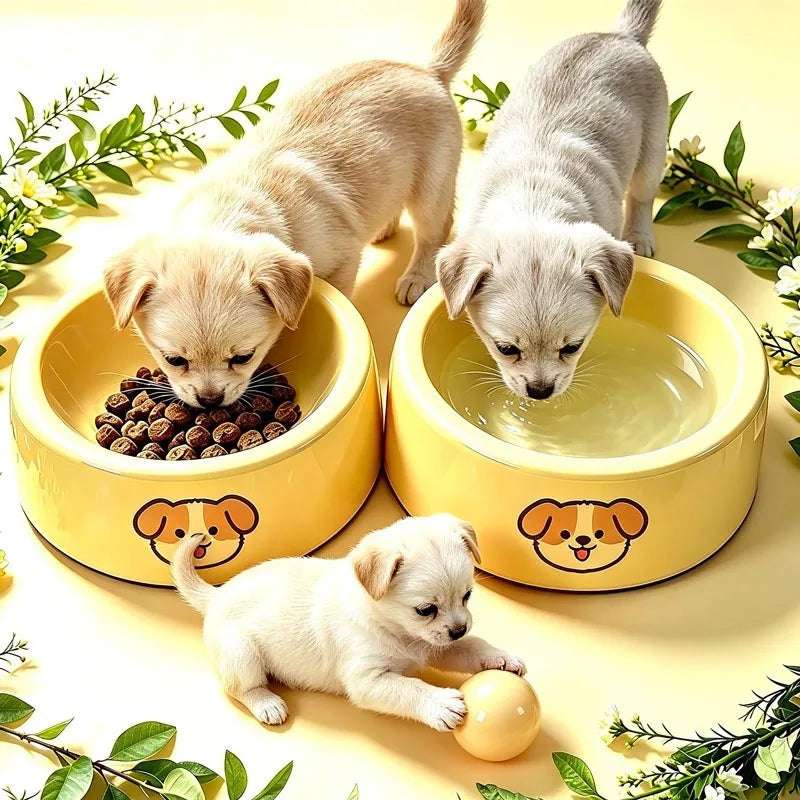 Anti-Tip Pet Bowl - Non-Slip Food & Water Dish