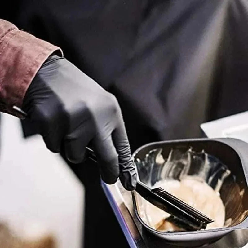 Black Nitrile Disposable Gloves – Powder-Free, Latex-Free, Touchscreen Compatible | 20 / 100 / 200 Pack