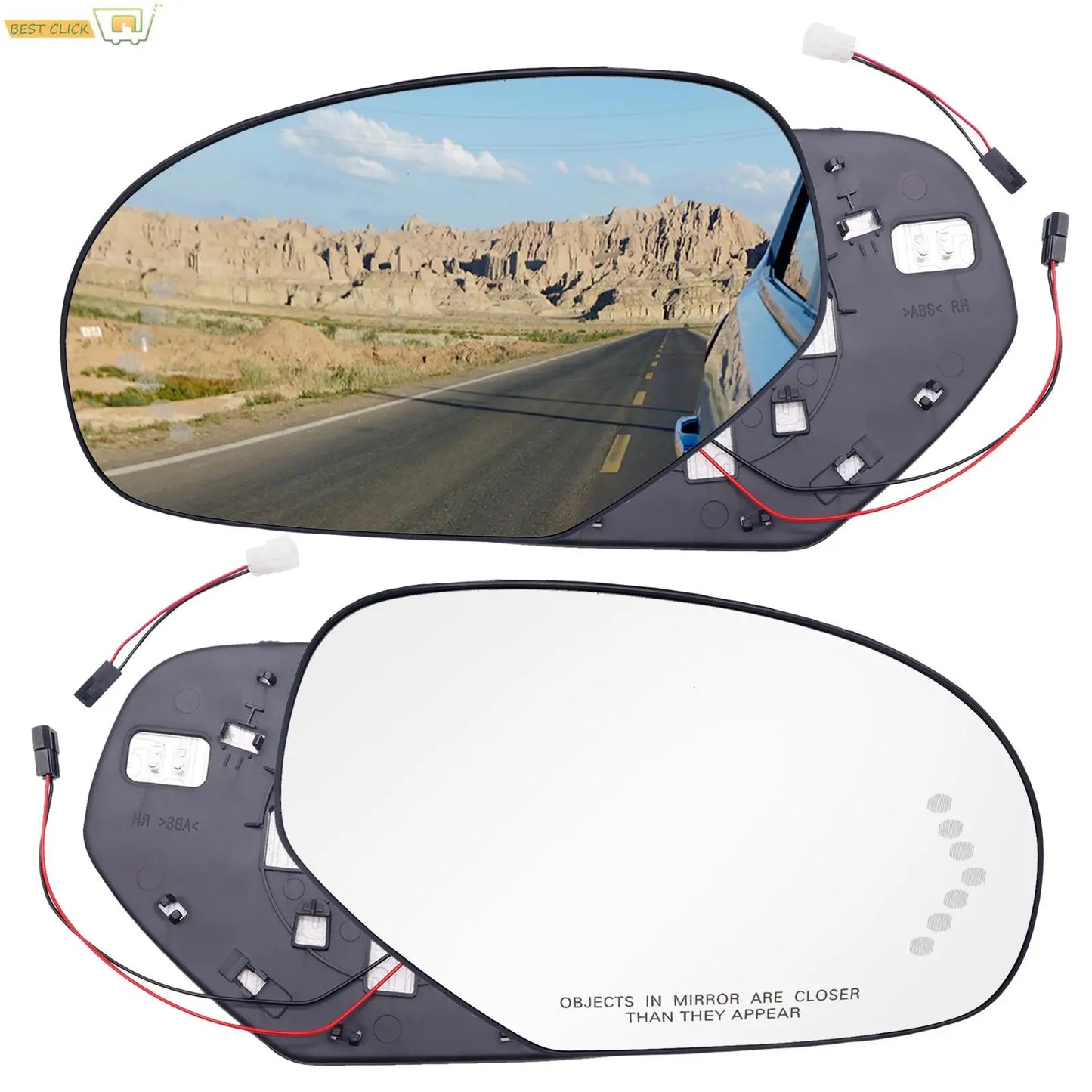 Heated LED Side Door Mirror Glass For Chevrolet Avalanche Tahoe Suburban Silverado For GMC Yukon Sierra 1500 2500 3500 HD 2007-