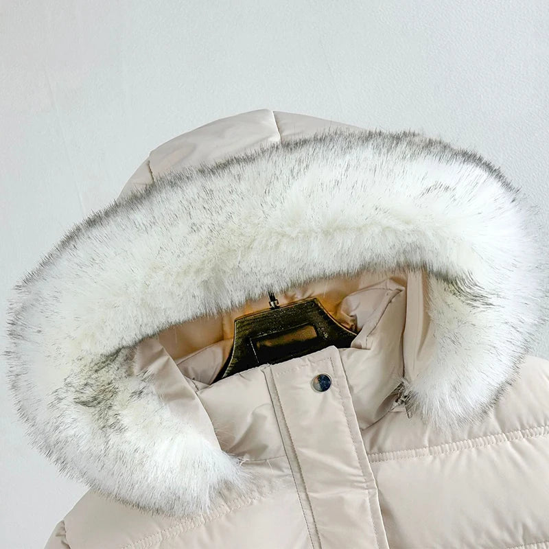 Girls Belted Hooded Parka - Mid-Length Plush Winter Coat, 5-12 Years - photo 4