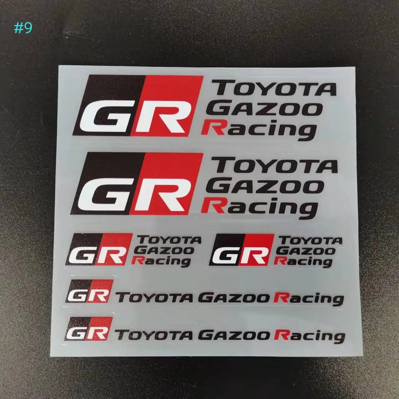 Car Decoration Stickers Reflective Waterproof Stickers Racing Decals For Toyota Yaris GR GAZOO Racing Logo Auris Pruis RAV4 TRD
