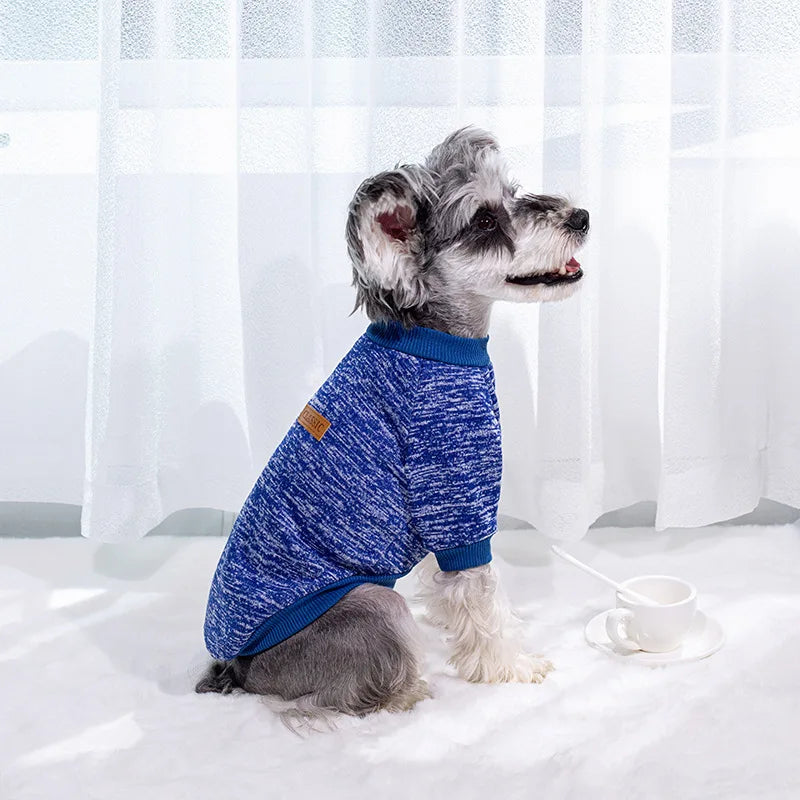Round Neck Knit Dog Sweater - Warm Pullover for Small and Medium Pets - photo 10