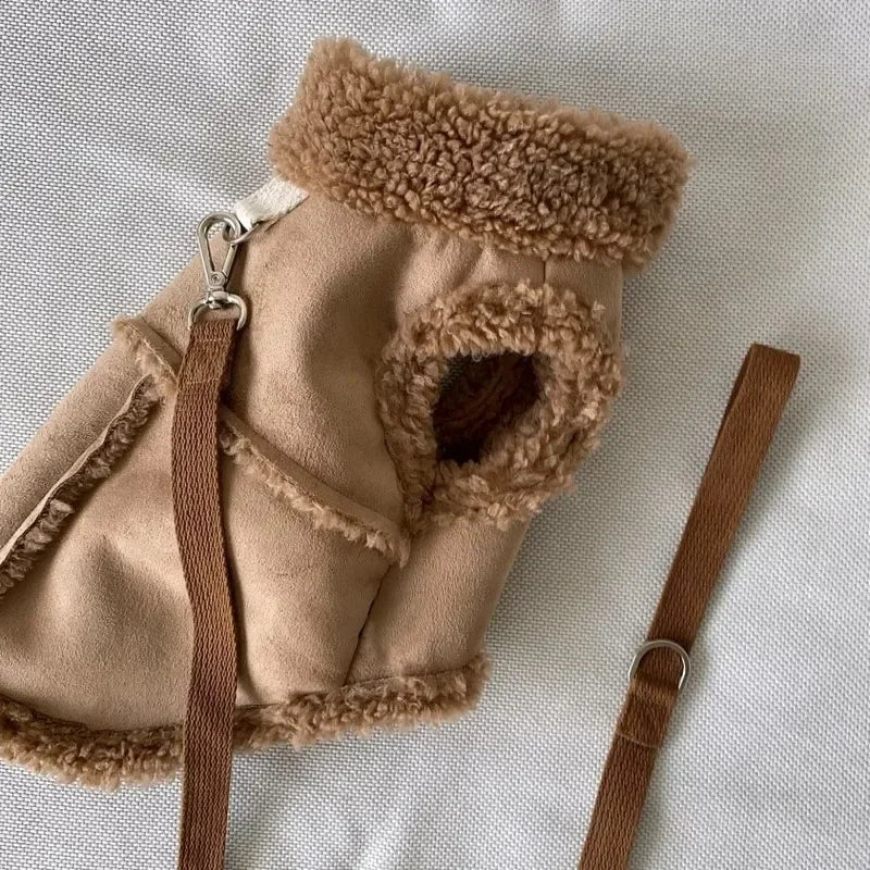 Cozy Dog Vest Jacket — Soft Autumn/Winter Coat for Small & Medium Dogs