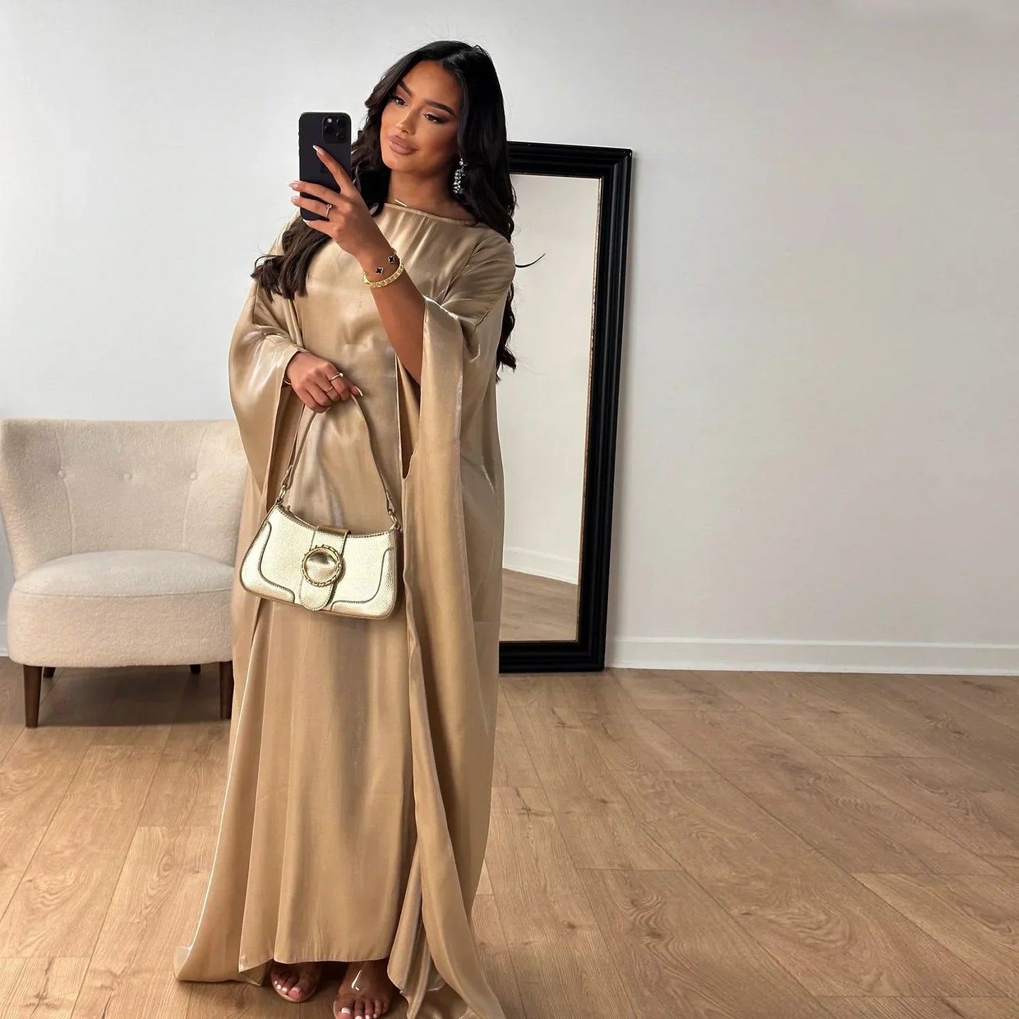 Butterfly Abaya Inside Inner Belt Muslim Party Long Dress Abayas for Women Dubai Turkey Islamic Clothing Ramadan Eid Kaftan Robe
