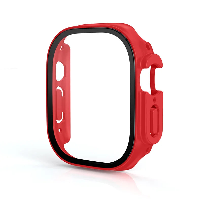 For Apple Watch Ultra 3 49mm 2026 PC Bumper+Screen Protector Tempered Glass+Cover for apple watch Case ultra 2/Ultra Accessories