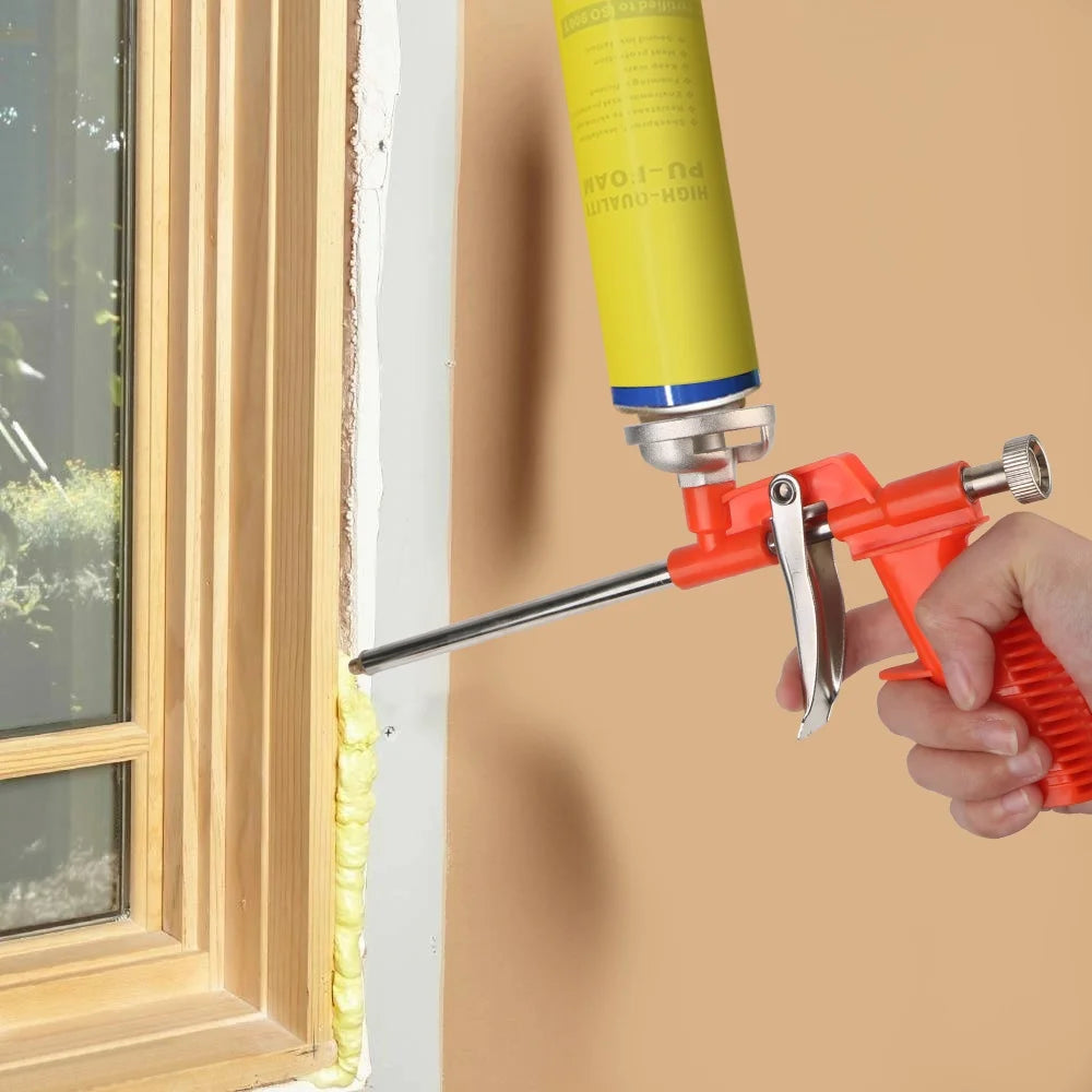 House Decoration Foam Spray Gun Foaming Jet Glue Gun Metal Polyurethane Trigger Spray Sealant Caulking Foam Expanding Spray Gun