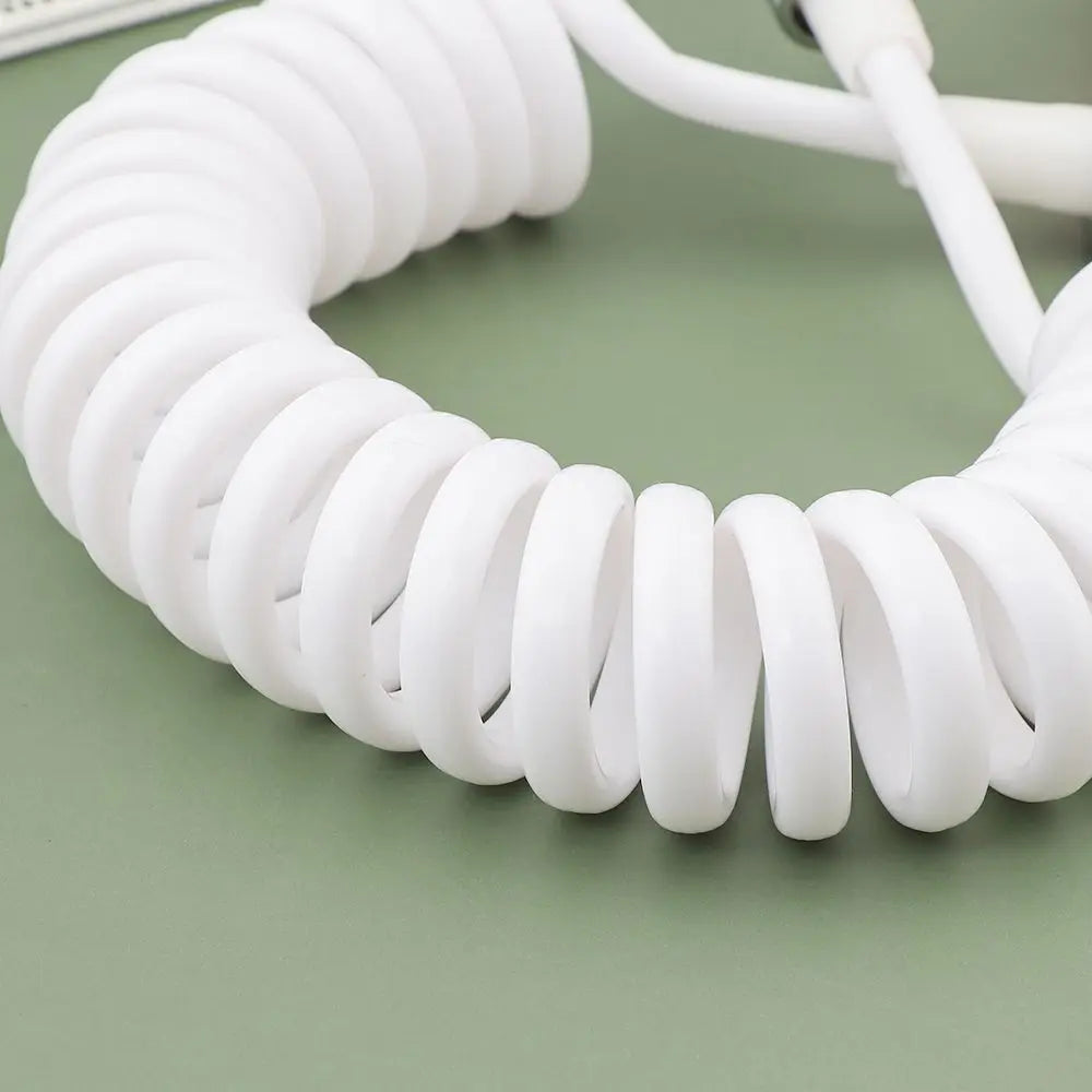 Flexible Anti-wrap Telephone Line Style Bath Sprayer Connect Pipe Spring Shower Hose Toilet Bidet Water Plumbing