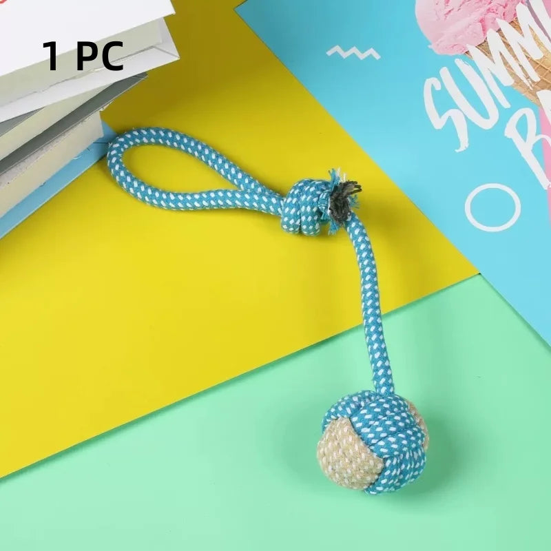 Cotton Rope Ball Dog Toy - Mini Chew Toy for Small & Large Dogs - photo 8