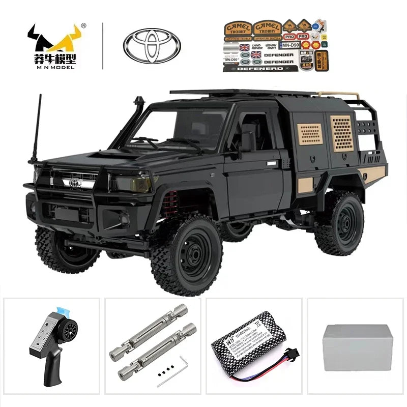 The New MN MN82s MN82 Genuine Toyota LC79 Pickup Remote Control Mode Four-wheel Drive Off-road Mountain Bike Toy Christmas Gift
