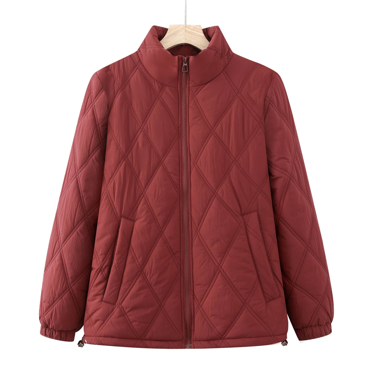 Women's Thick Fleece Short Jacket - Stand Collar Winter Top - photo 7