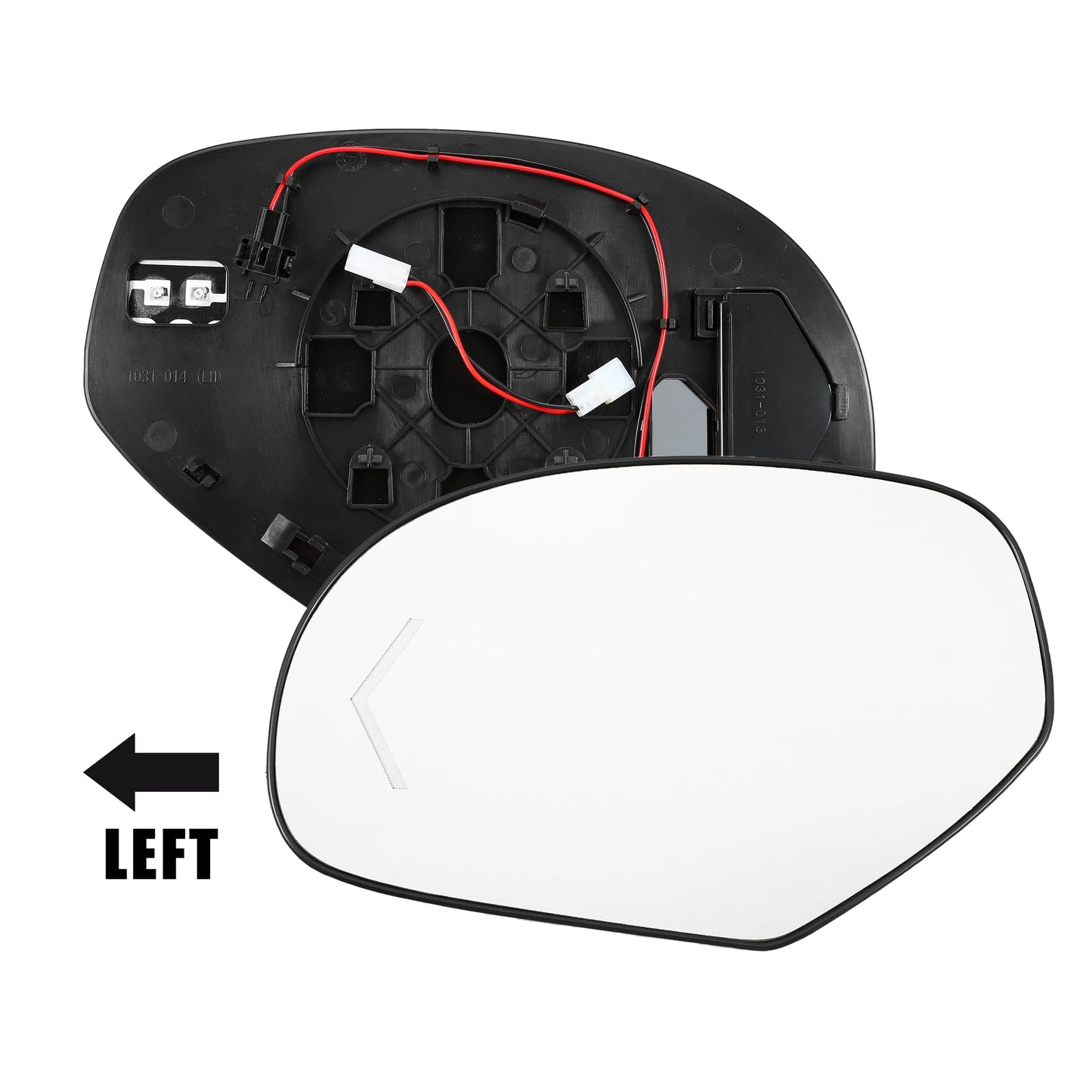 Heated Side Mirror Glass with Backing Plate — GMC Sierra 3500HD & Chevrolet Silverado (2007–2014)