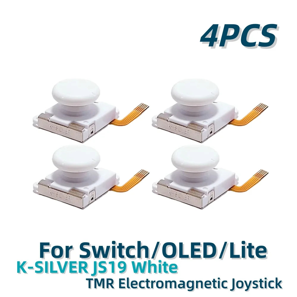 2/10pcs K-SILVER JS19 for Switch Joy-con TMR Joystick Replacement Magnetic Sensor 3D Analog Stick for Switch OLED