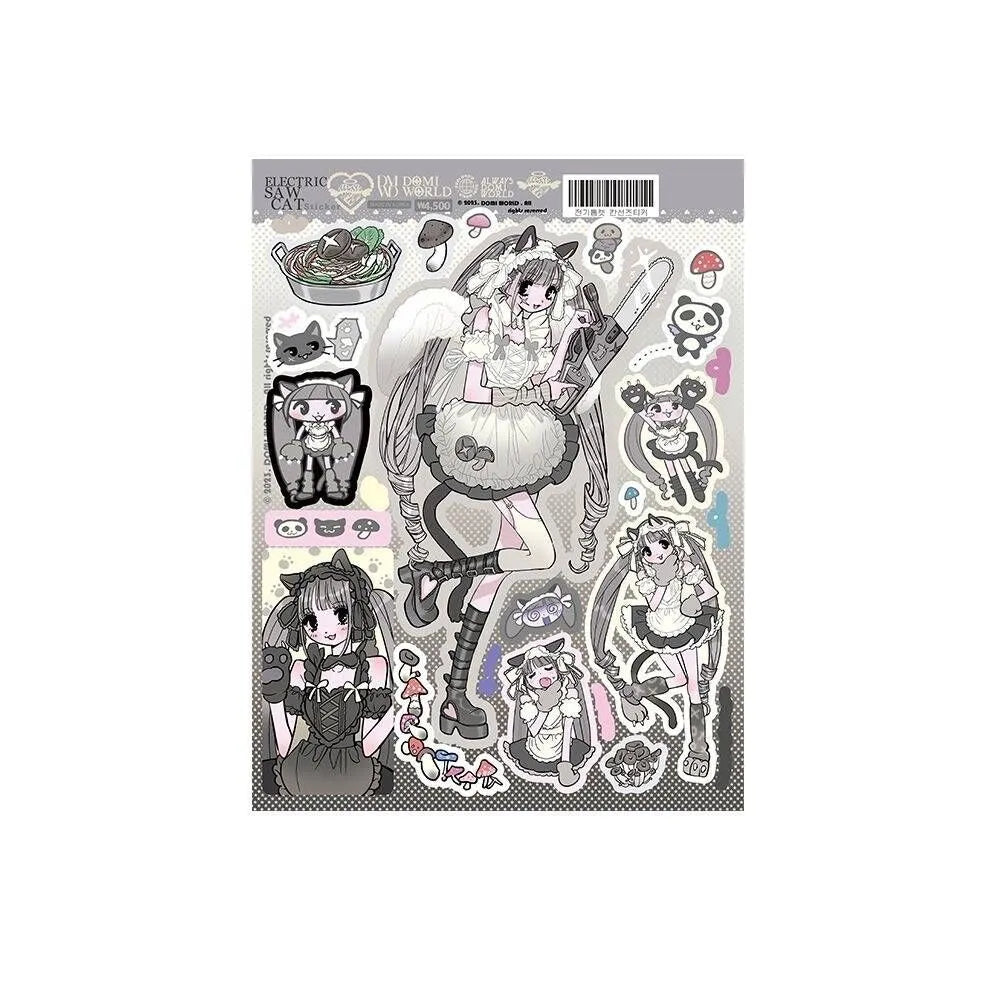 1/7 Pcs New Domi Character Stickers Korean Alternatives for Instagram Hot Girl Stickers DIY Phone Case Journal Materials