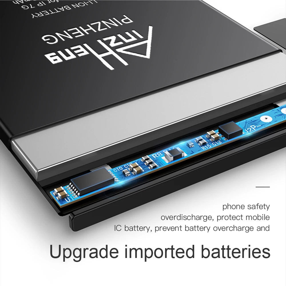 PINZHENG High Capacity Replacement Battery for iPhone X, XR, XS, 11, 12, 13 Mini Max Pro – 1-Year Warranty