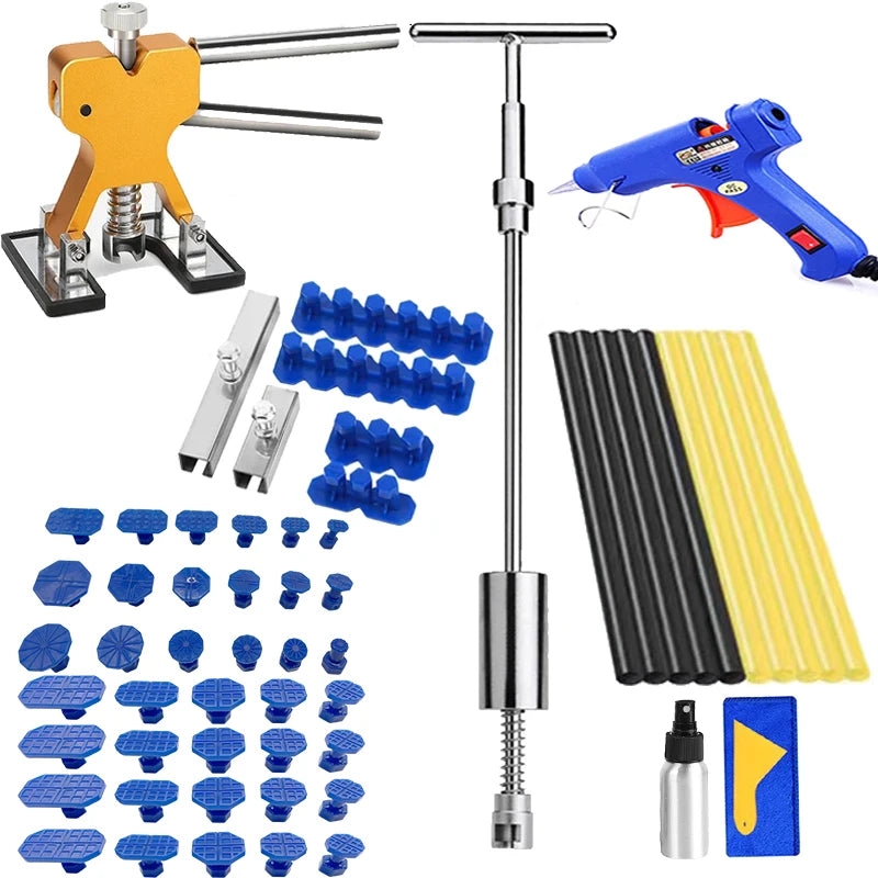 Car Dent Repair Kit – Paintless Body Dent Removal Tool Set with Dent Puller for Cars