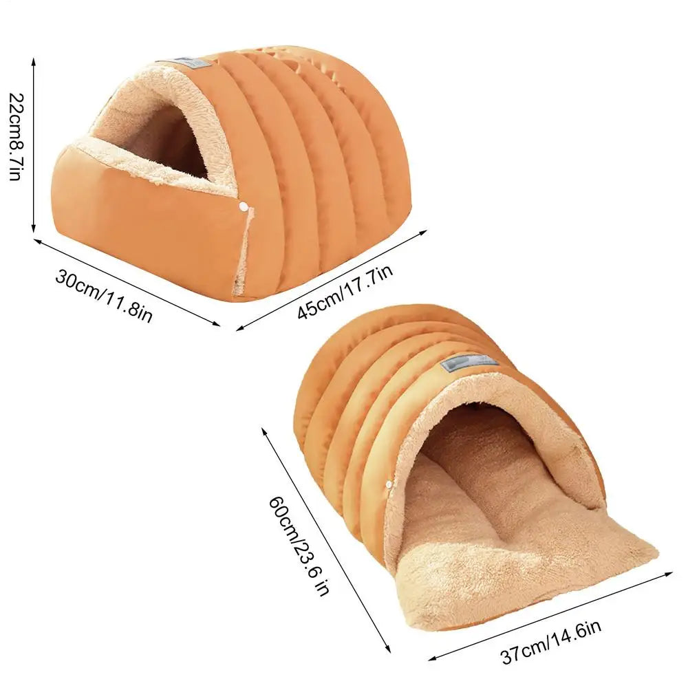 Semi-Enclosed Pet Cave Sleeping Sack - Washable Nest – photo 7