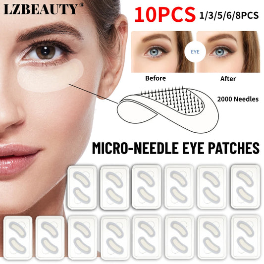 Ms.Dear Microneedle Eye Patches – Korean Hyaluronic Acid & Peptide Under-Eye Mask | Anti-Wrinkle, Dark Circles & Moisturizing | 1–10 Pairs