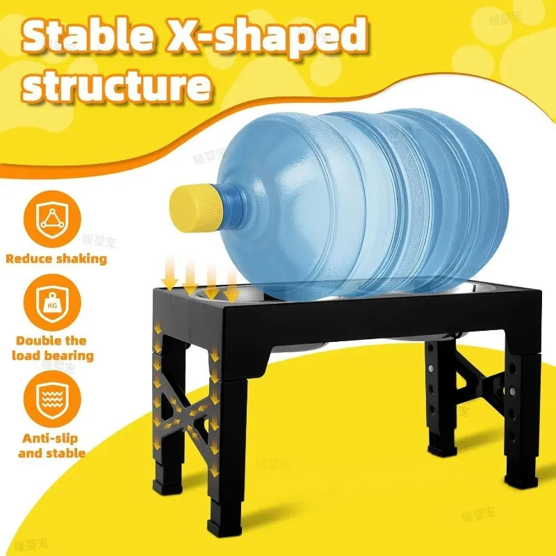 Elevated Dog Feeder - Adjustable Stand with 2 Stainless Bowls - photo 2