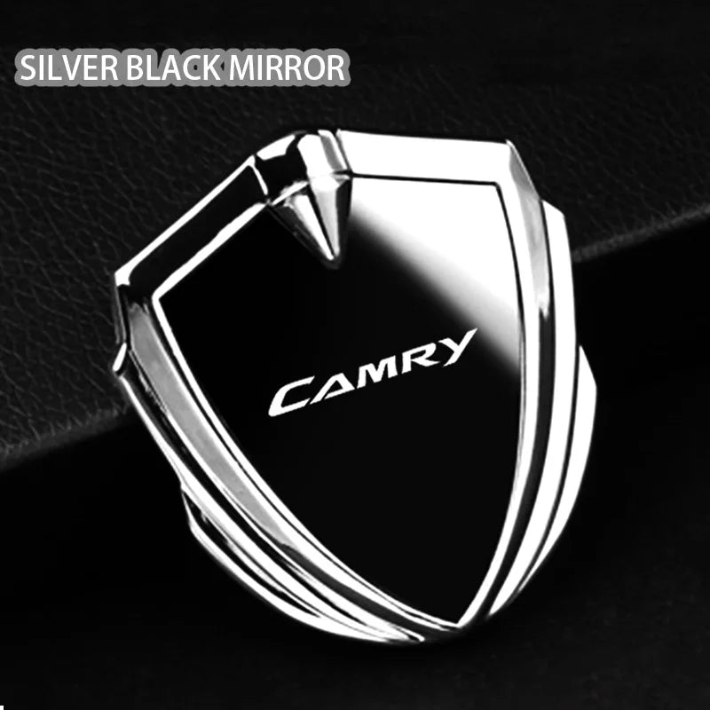 For Toyota Camry 8th gen xv70 acv70 xv50 2015 2024 2025 Interior Key Accessories Car Body Metal Shield 3D Emblem Sticker Badge