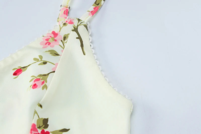 Dulzura Sexy Y2K Clothes Floral Print Sleeveless Backless Bodycon Maxi Dresses For Women 2026 Club Birthday Party Elegant Outfit