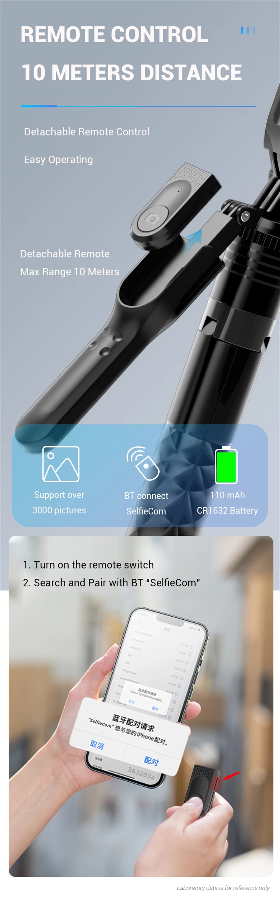 2025 New 1750mm Wireless Selfie Stick Tripod Stand Foldable Monopod With Led Light For Smartphones Balance Steady Shooting Live