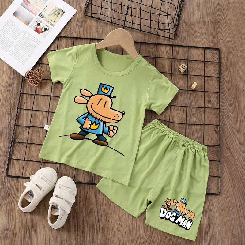 Stretchy Dog Loungewear Pajama Suit - Summer Homewear