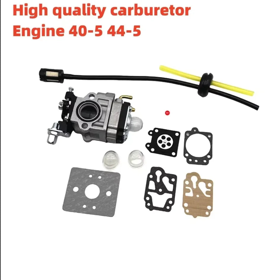 15mm Carburetor Kit For Brushcutter 43cc 49cc 52cc Brush Cutter with Seal Hose Spark Plug Petrol Filter Replacement Parts 40-5