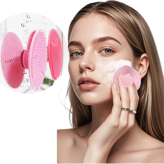 1Pcs Portable Facial Cleansing Brush Deep Cleansing Skin Exfoliating Pore Removing Soft Silicone Brush Face Cleansing Brush