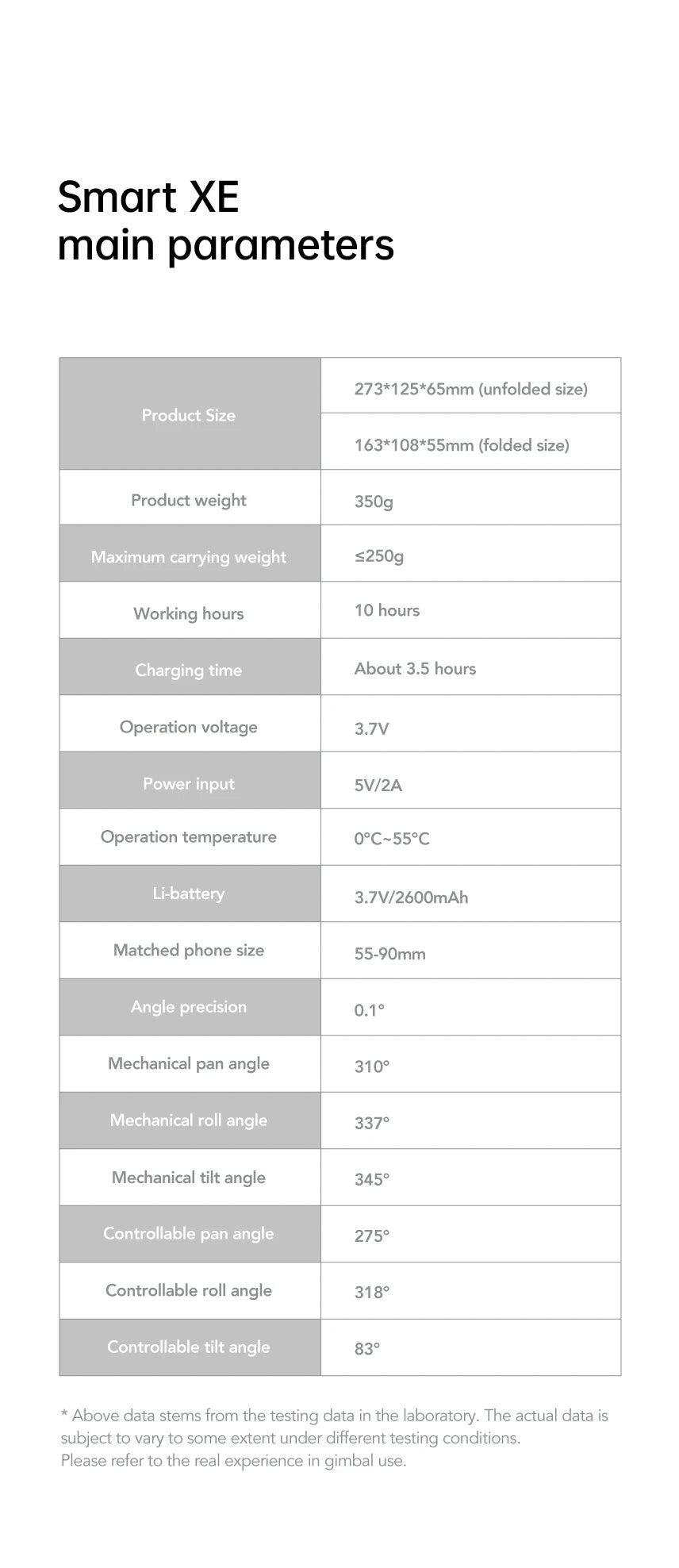 AOCHUAN 3-Axis Handheld Gimbal Stabilizer SmartXE for Smartphone for iPhone Android AI Face Tracking Tk Vlog