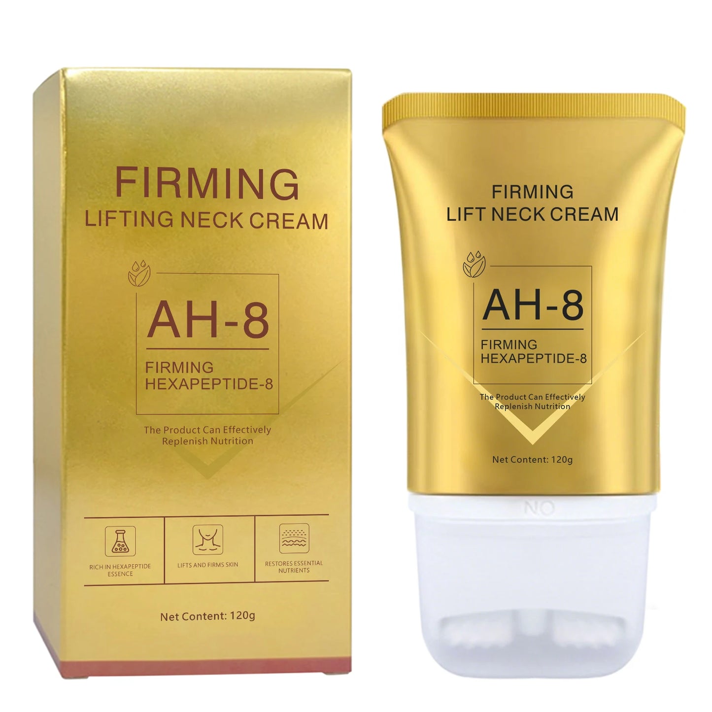 Firming Neck Cream with Massage Roller – Lift & Tighten Turkey Neck in 28 Days