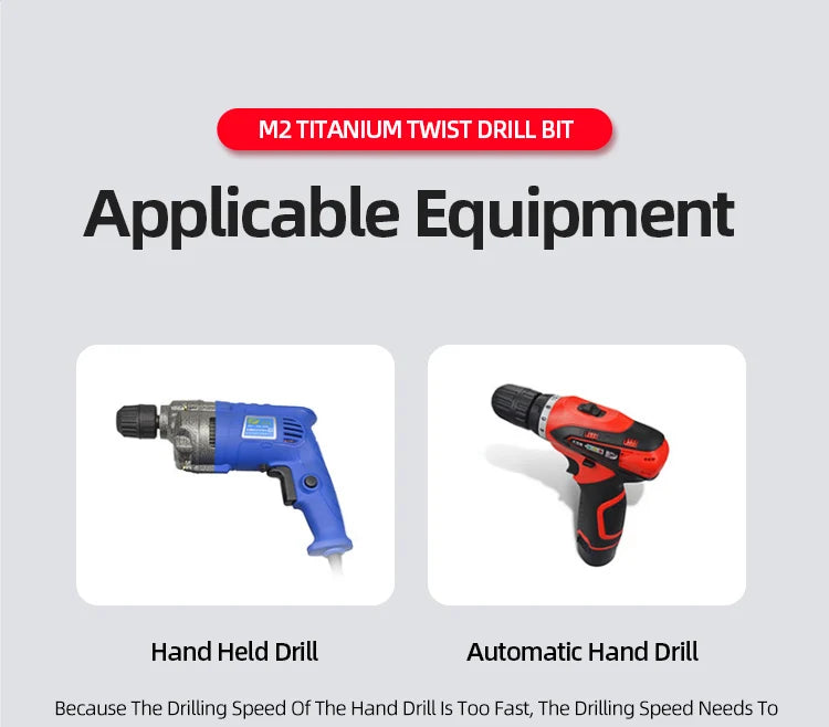 Titanium Coated HSS Twist Drill Bits for Metal