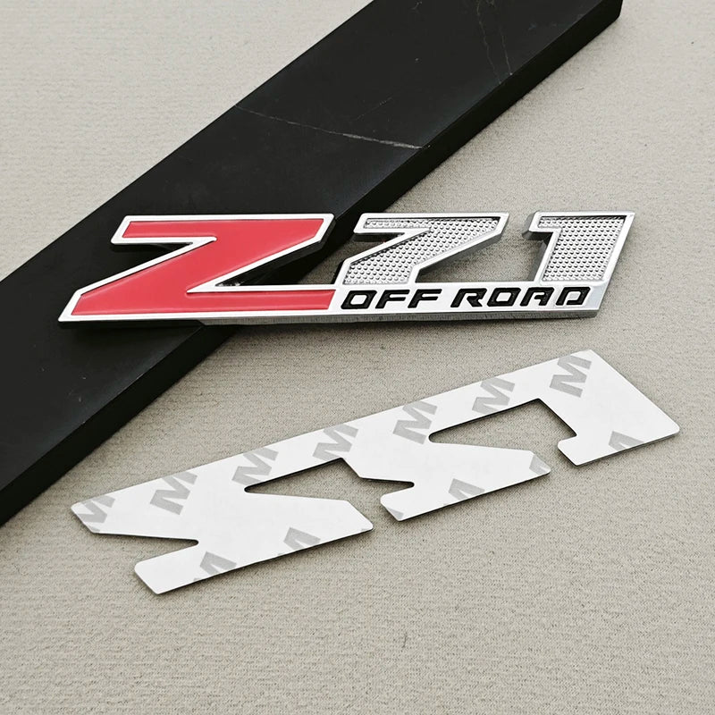 3D Metal Logo Z71 Emblem Car Front Grille Badge Trunk Sticker For Chevrolet Tahoe Colorado Cheyenne Chevy Silverado Accessories