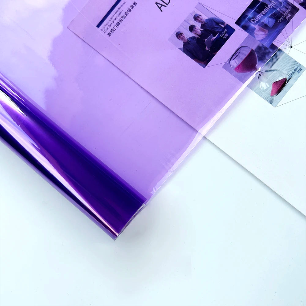 Car Transparent Light Purple Protector Film 30cmx200cm Tint Headlight Taillight Wrap Cover Sticker for Motorcycle Car Accessorie
