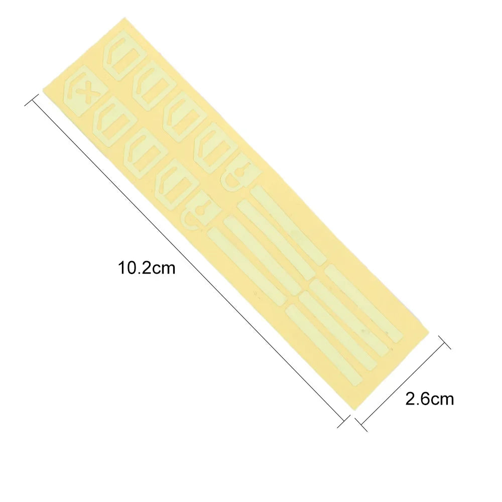 18Pcs/set Luminous Car Window Button Sticker Car Door Window Lift Button Stickers Night Fluorescent Decals Car Interior Sticker