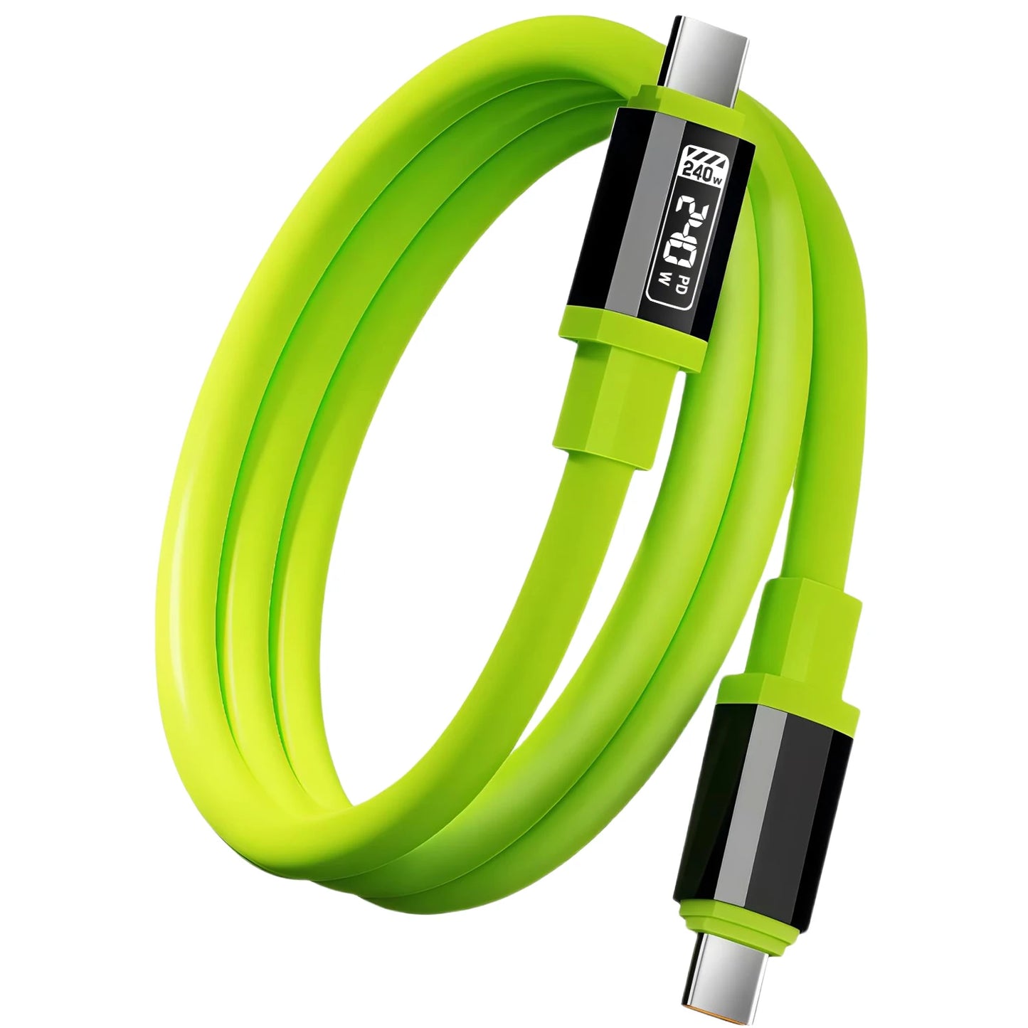 240W Fast Charging Type-C to Type-C Data Cable with Power Screen Universal USB to Type-C Charge Wire For IPhone Samsung Xiaomi