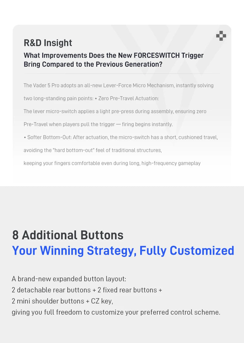 In Stock Flydigi Vader 5 Pro global version Wireless Bluetooth Gamepad Controller Multi-Platform for PC NS2 Mobile Steam Tablet
