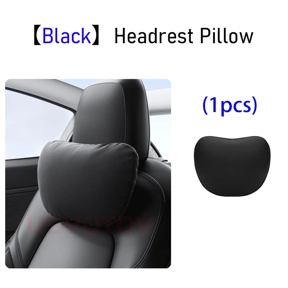 Tesla Car Headrest Neck Pillow – Head & Neck Support for Model 3, S, X, Y & Juniper