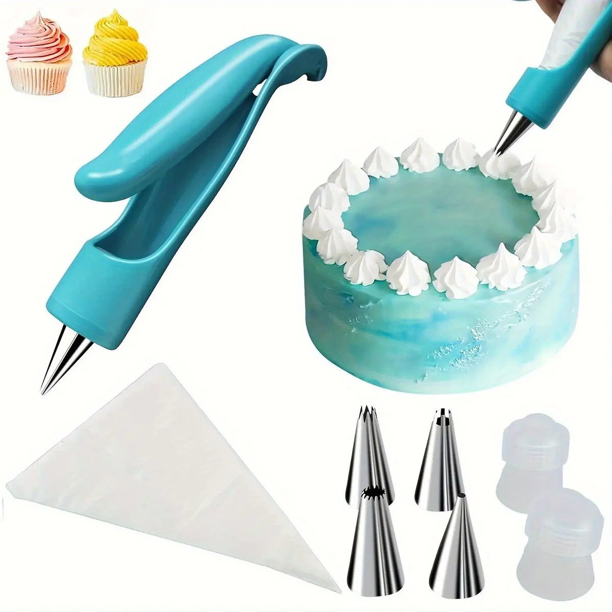 Cake Decorating Tool Kit - Beginner Baking Set, 1 or 17 Pieces - photo 2